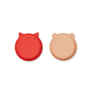Liewood - Bord Olivia (Set van 2) - Borden - Apple RedTuscany Rose Mix pas cher