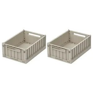 Liewood - Set de 2 boîtes de rangement Weston S Sandy - Liewood pas cher