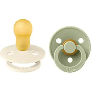 BiBS - Colour Pacifier - Stage 3 Fopspeen - 2 stuks - Sage / Ivory pas cher