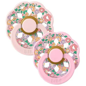 BiBs x Liberty Chloe Meadow Fopspeen - Rond - 2 Stuks - 0-6 Mnd - Blossom Mix pas cher