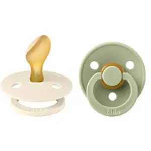 BIBS - Colour Fopspeen - Anatomisch - Maat 2 - Ivory/Sage - Duopack pas cher