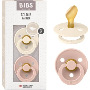 BIBS - Colour Fopspeen - Anatomisch - Maat 2 - Ivory/Blush - Duopack pas cher