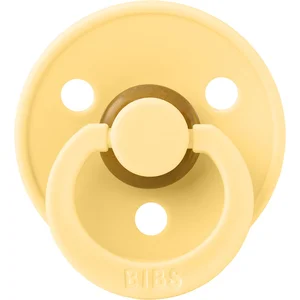 Bibs Fopspeen Latex Round 0-6mnd Pale Butter pas cher
