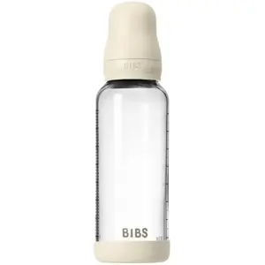 BIBS Fles - Medium Flow - 240 ml - Glas/Latex - Ivory pas cher