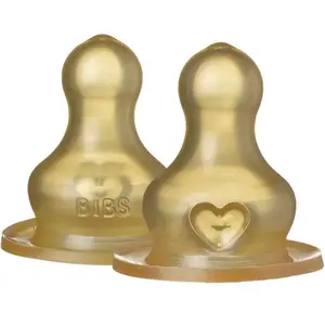 BIBS Fast Flow Flesspeen Rond - 2 Pack - Latex pas cher