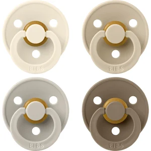 Bibs Colour Fopspeen - 4 Pack - Size 2 - Ivory/Sand/Vanilla/Dark Oak pas cher