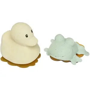 Hevea Squeeze''N''Splash Jouet de bain - Canard en caoutchouc & Ensemb... pas cher
