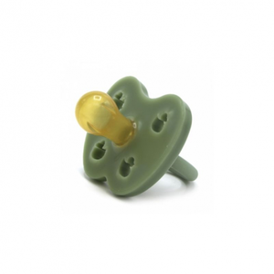 Sucette Tétine Ronde 0-3 mois Caoutchouc naturel Hevea® Canard vert m HV232811 pas cher