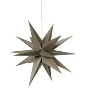 Kerst decoraties Broste Copenhagen DECO ETOILE 'VENUS' BOIS Grijs pas cher