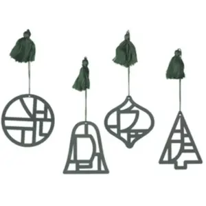 Kerst decoraties Broste Copenhagen FILI X4 GroenVendu parspartoo