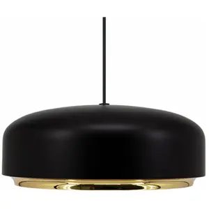 HAZEL-Suspension LED Aluminium Ø40cm Noir Umage - designé par Jacob Rudbeck Ø 40cm / H 16cm