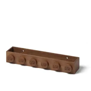 LEGO Autre Étagère en bois - chêne foncé 5007108 pas cher