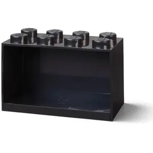 Comparateur de prix : Room Copenhagen Rangements Lego - Étagère En Forme De Brique À 8 Tenons - Noir - 5007286