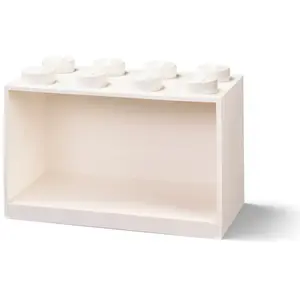 Comparateur de prix : Room Copenhagen Étagère Brique 8 Boutons Lego, Blanc