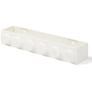 LEGO Autre Étagère en forme de brique longue - blanche 5006615 pas cher