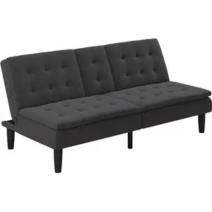 LOFT24 Maine - Canapé-lit 3 Places En Tissu Anthracite pas cher