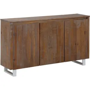 LOFT24 Lagos-buffet Avec 3 Portes En Pin Marron pas cher