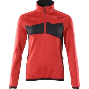 Mascot Accelerate Fleecetrui met korte rits 18053-316 - signaalrood/zwart - 2XL pas cher