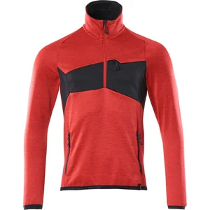 Comparateur de prix : Mascot Accelerate Fleecetrui met korte rits 18003-316 - signaalrood/zwart - M