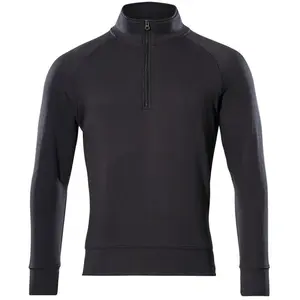 Mascot Crossover Sweatshirt met korte rits 50611-971 - Zwart - L