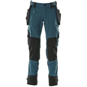 Mascot 17031-311 Pantalon de travail « Stretch » Advanced, pétrole, 76C48 pas cher
