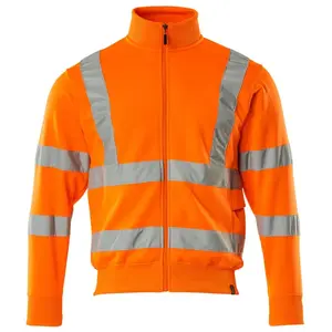 Mascot Safe Classic Sweatshirt met rits 50115-950 - Hi-Vis oranje - 2XL pas cher