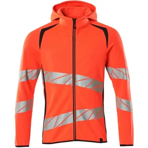 Mascot Accelerate Safe Capuchontrui met rits 19284-781 - hi-vis rood/donkermarine - M pas cher