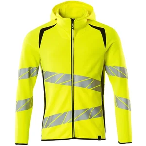 Mascot Accelerate Safe Capuchontrui met rits 19284-781 - Hi-Vis geel/zwart - XL pas cher