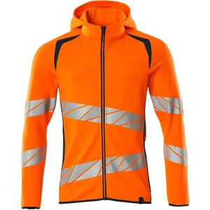 Mascot Accelerate Safe Capuchontrui met rits 19284-781 - hi-vis oranje/donkerpetrol - 4XL pas cher