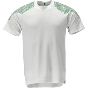 Comparateur de prix : Mascot Food & Care T-shirt, met korte mouwen 20082-933 - wit/helder groen - L