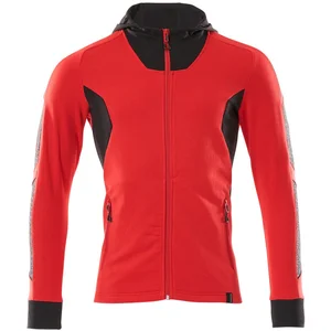 Mascot Accelerate Capuchontrui met rits 18584-962 - signaalrood/zwart - XS pas cher