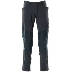 Comparateur de prix : Mascot® Pantalon accéléré avec poches genou - 18479-311, noir-bleu, 52
