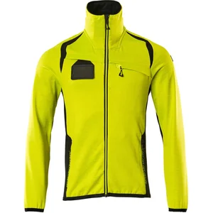 Mascot Accelerate Safe Fleecetrui met rits 19403-316 - Hi-Vis geel/zwart - 5XL pas cher