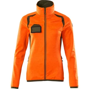 Mascot Accelerate Safe Fleecetrui met rits 19453-316 - hi-vis oranje/mosgroen - XL pas cher