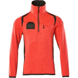 Mascot Accelerate Safe Fleecetrui met korte rits 19303-316 - hi-vis rood/donkerantraciet - L pas cher