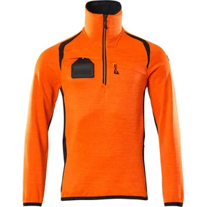 Comparateur de prix : Mascot Accelerate Safe Fleecetrui met korte rits 19303-316 - hi-vis oranje/donkermarine - XL