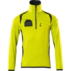 Comparateur de prix : Mascot Accelerate Safe Fleecetrui met korte rits 19303-316 - hi-vis geel/donkermarine - S