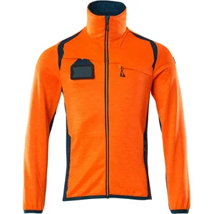 Mascot Accelerate Safe Fleecetrui met rits 19403-316 - hi-vis oranje/donkerpetrol - 4XL pas cher