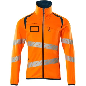 Mascot Accelerate Safe Fleecetrui met rits 19103-315 - hi-vis oranje/donkerpetrol - L pas cher