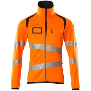 Mascot Accelerate Safe Fleecetrui met rits 19103-315 - hi-vis oranje/donkermarine - L pas cher