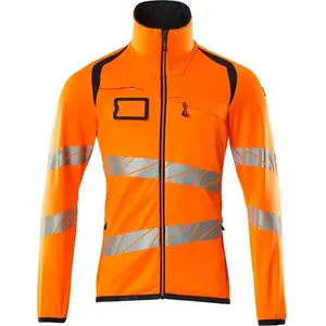 Mascot Accelerate Safe Fleecetrui met rits 19103-315 - hi-vis oranje/donkermarine - S pas cher