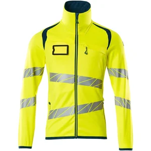 Mascot Accelerate Safe Fleecetrui met rits 19103-315 - hi-vis geel/donkerpetrol - S pas cher