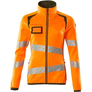 Mascot Accelerate Safe Fleecetrui met rits 19153-315 - hi-vis oranje/mosgroen - XL pas cher