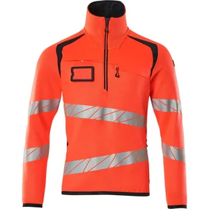 Comparateur de prix : Mascot Accelerate Safe Gebreide trui met korte rits 19005-351 - hi-vis rood/donkermarine - 5XL