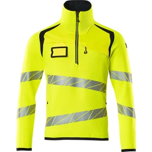 Mascot Accelerate Safe Gebreide trui met korte rits 19005-351 - hi-vis geel/donkermarine - M pas cher
