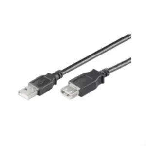 Microconnect USB2.0, M/F, 3m câble USB USB A Noir pas cher