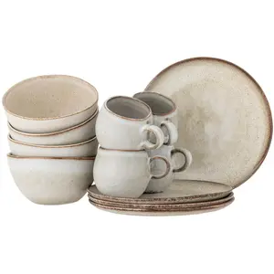 Bloomingville, Set de vaisselle, - Sandrine Breakfast Set - Nature - S... pas cher