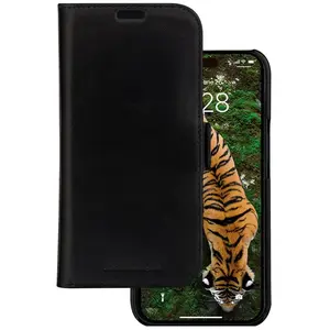 dbramante1928 Lynge - Étui à rabat pour téléphone portable - cuir pleine fleur - noir pas cher