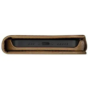 iPhone 14 Bookcase hoesje - dbramante1928 - Effen Cognac - Leer pas cher