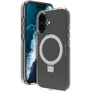 Comparateur de prix : dbramante1928 Iceland Ultra D3O Backcover met MagSafe Stand voor de iPhone 16 - Clear